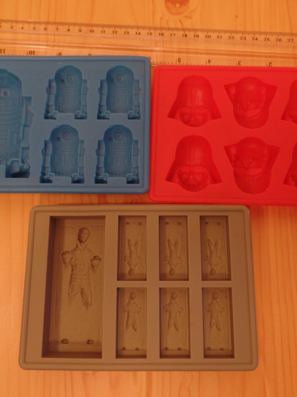 Star Wars Silicone Molds Candy Ice Chocolate Wax Melts Soap Set of 3 Trays